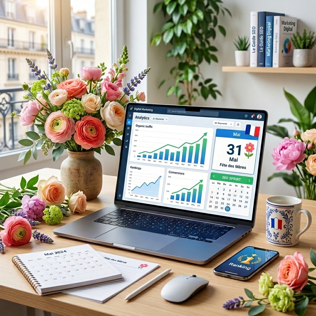 Fête des mères FR (31 mai) : le sprint SEO de 3 semaines
